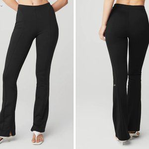 Alo High Waist Zip-It Flare legging in brown